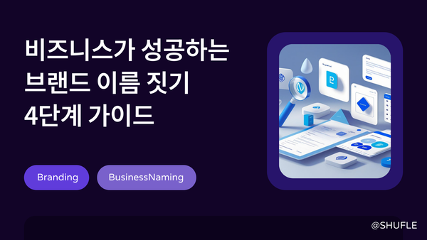 비즈니스가 성공하는 브랜드 이름 짓기 4단계 가이드